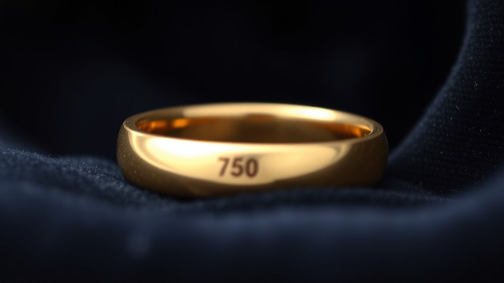 750 gold purity hallmark