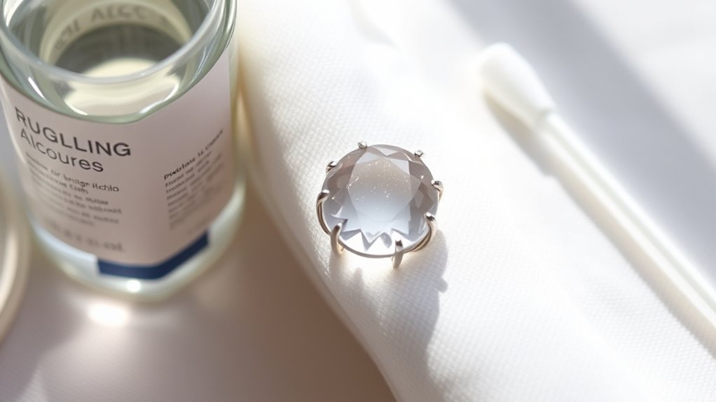 avoid alcohol on delicate gemstones