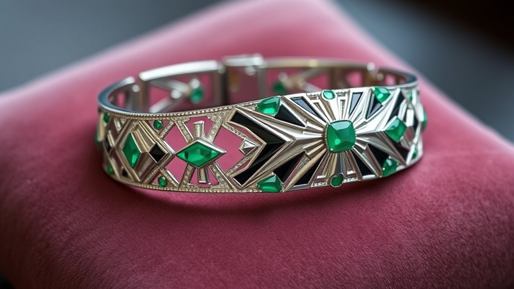 bold geometric art deco