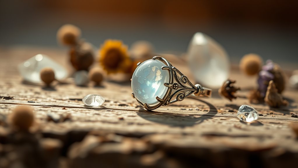 celestial moonstone ring designs