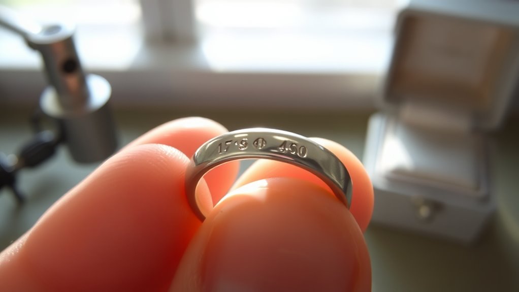 check for silver hallmarks