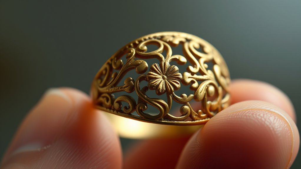 check for tarnish patterns