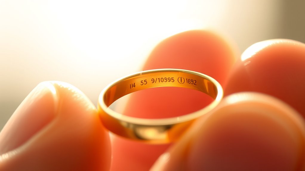 check gold purity marks