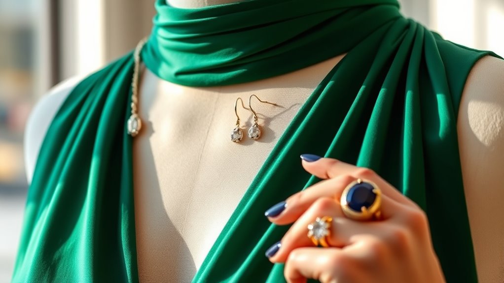 coordinate dress and jewelry