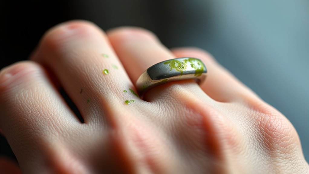 copper alloys skin discoloration