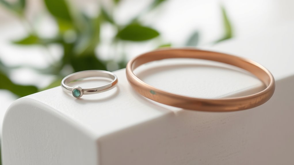 copper containing jewelry reactions