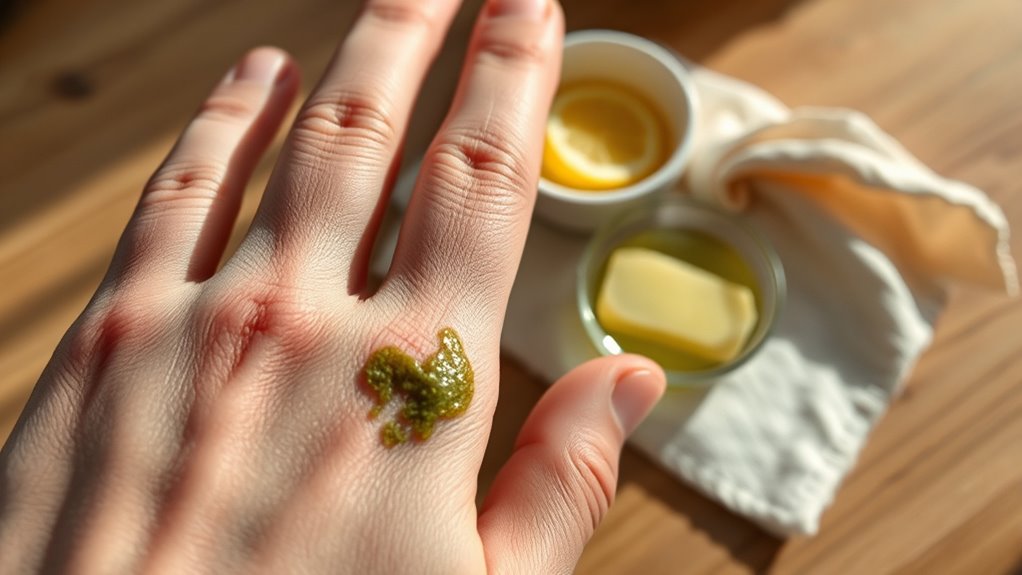 copper oxidation causes green stains