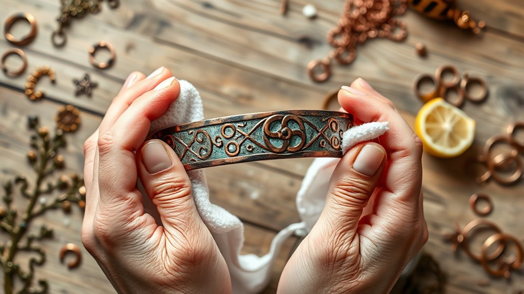 copper tarnish prevention and cleaning