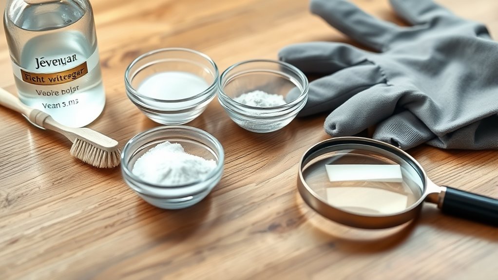 gather cleaning supplies beforehand