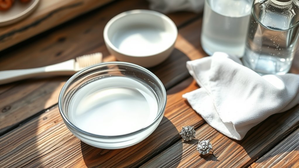 gather jewelry cleaning essentials