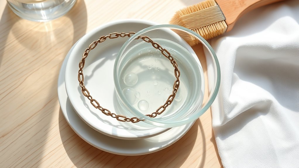 gentle baking soda tarnish removal