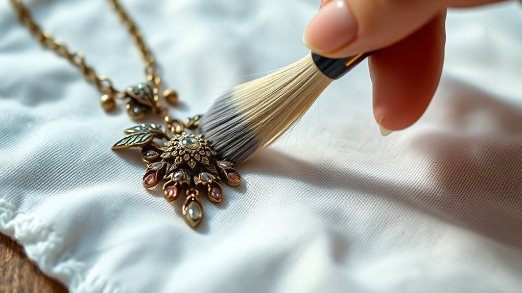 gentle brushing and inspection