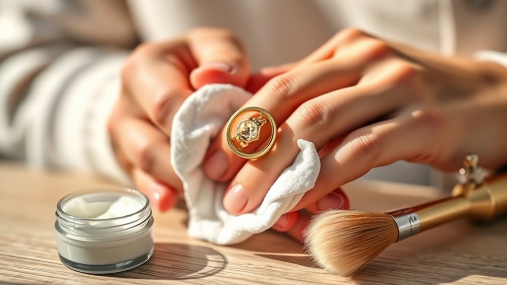 gentle buffing preserves shine