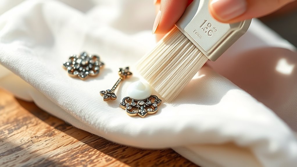 gentle cleaning with soft brush