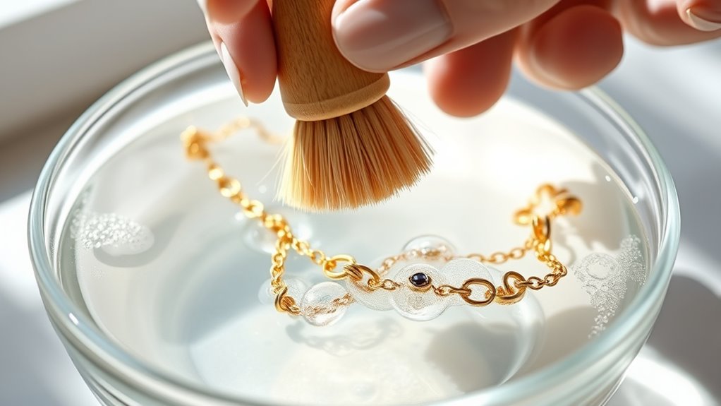 gentle cleaning with soft tools