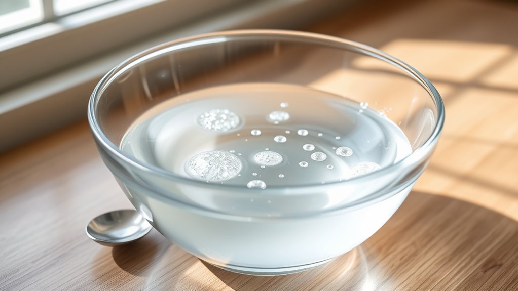 gentle lukewarm dish soap