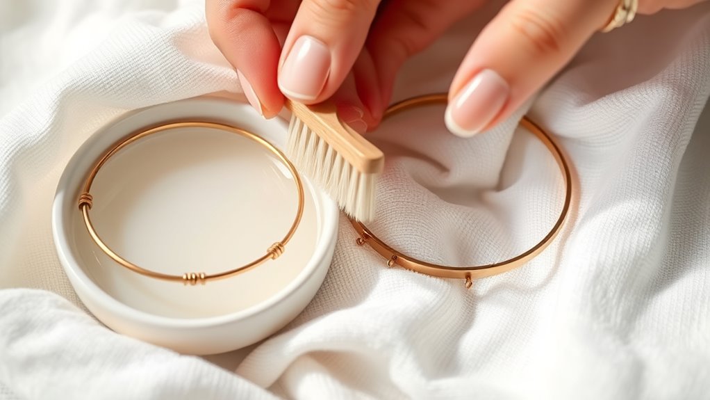 gentle soap water cleaning