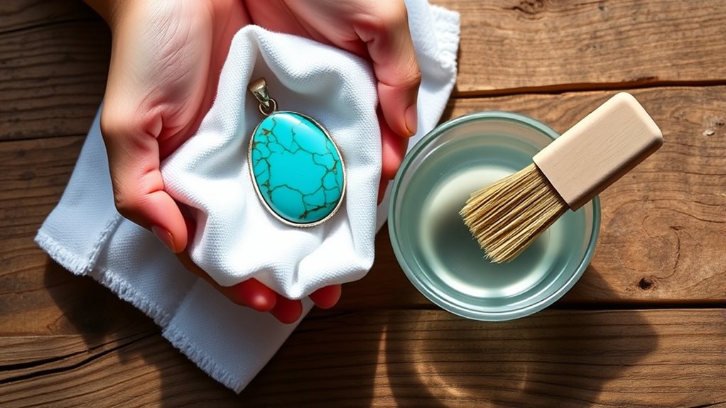 gentle turquoise jewelry cleaning