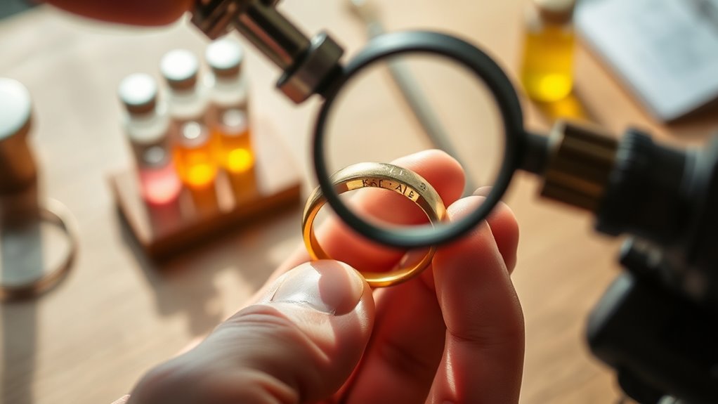 gold purity and karat markings