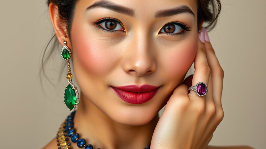 jewel tones for warm skin