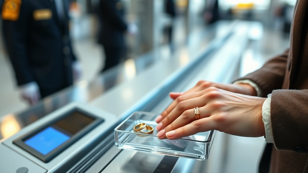 keep jewelry on unless alarms