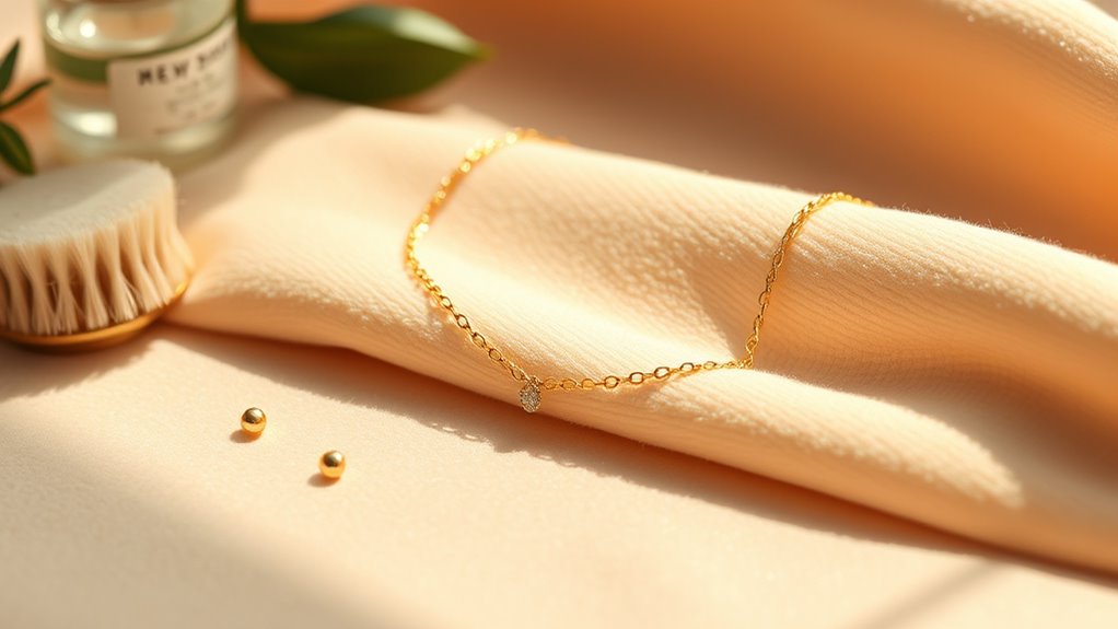 layered gold on base