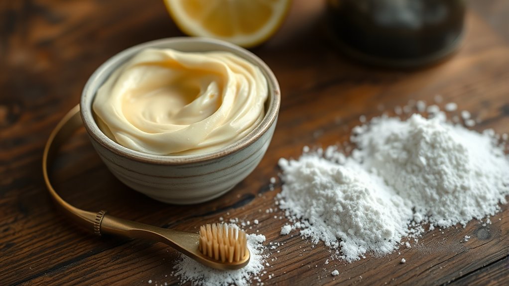 make and apply cleaning paste