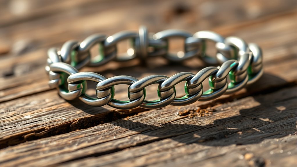 metals causing green stains