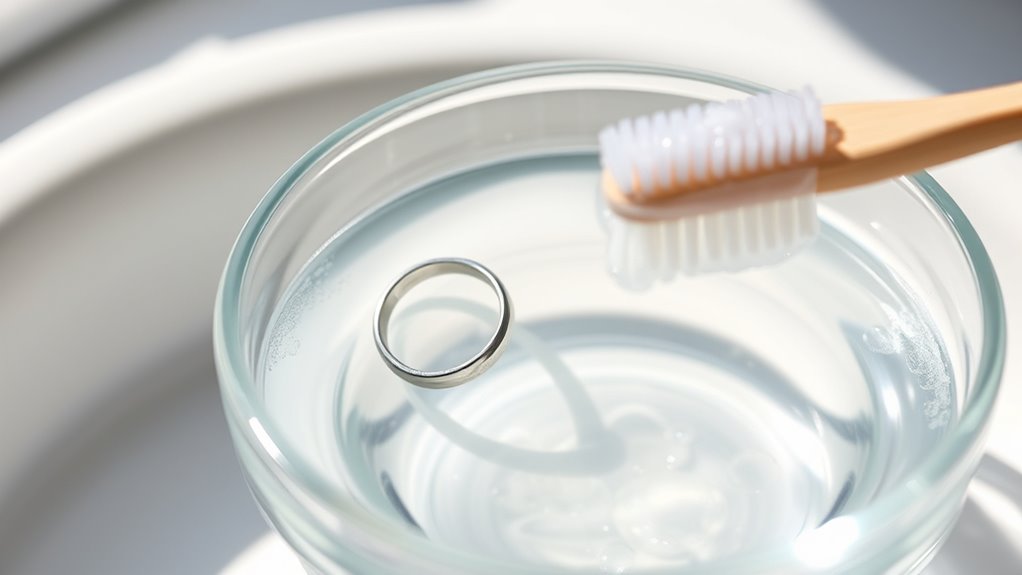 mix gentle soap solution