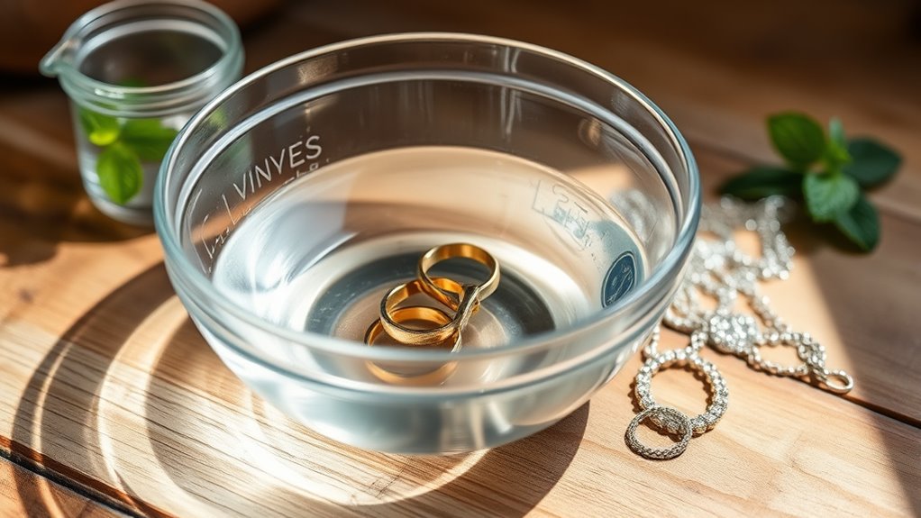 mix vinegar with water