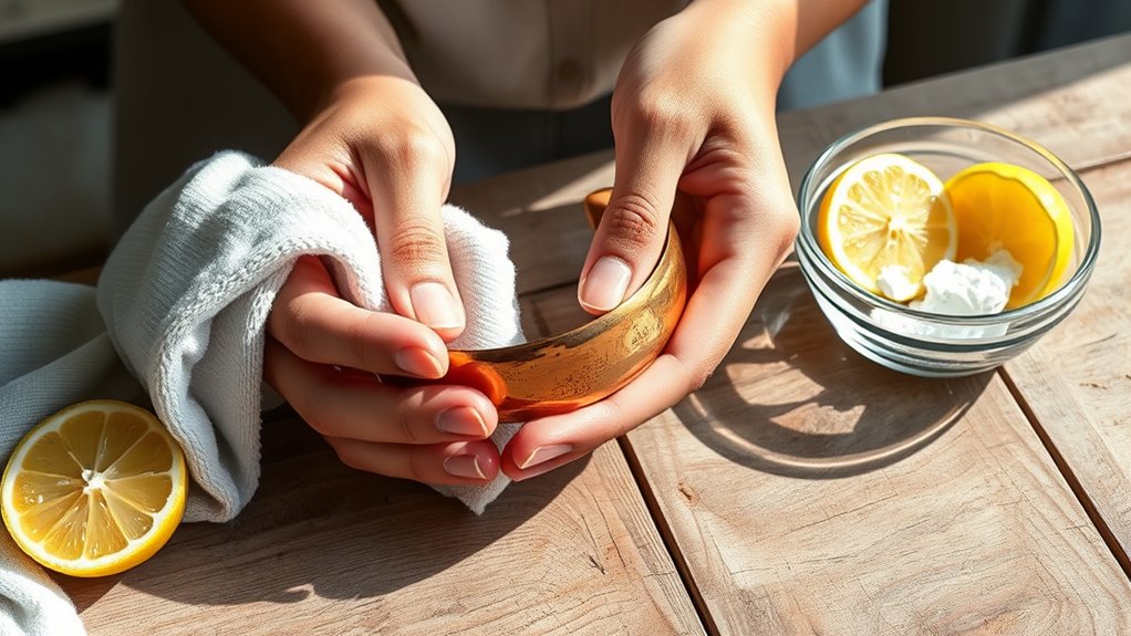 natural copper tarnish removal