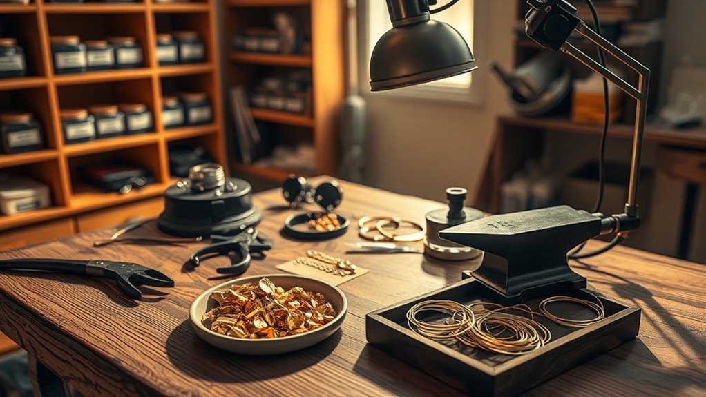 organized well lit ventilated workspace