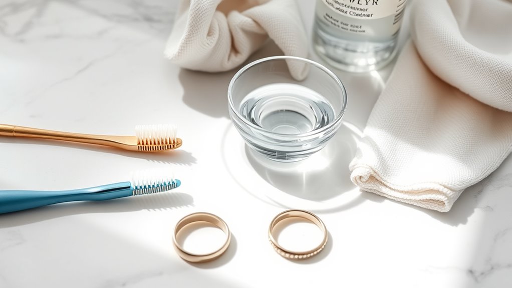 prepare gentle cleaning supplies