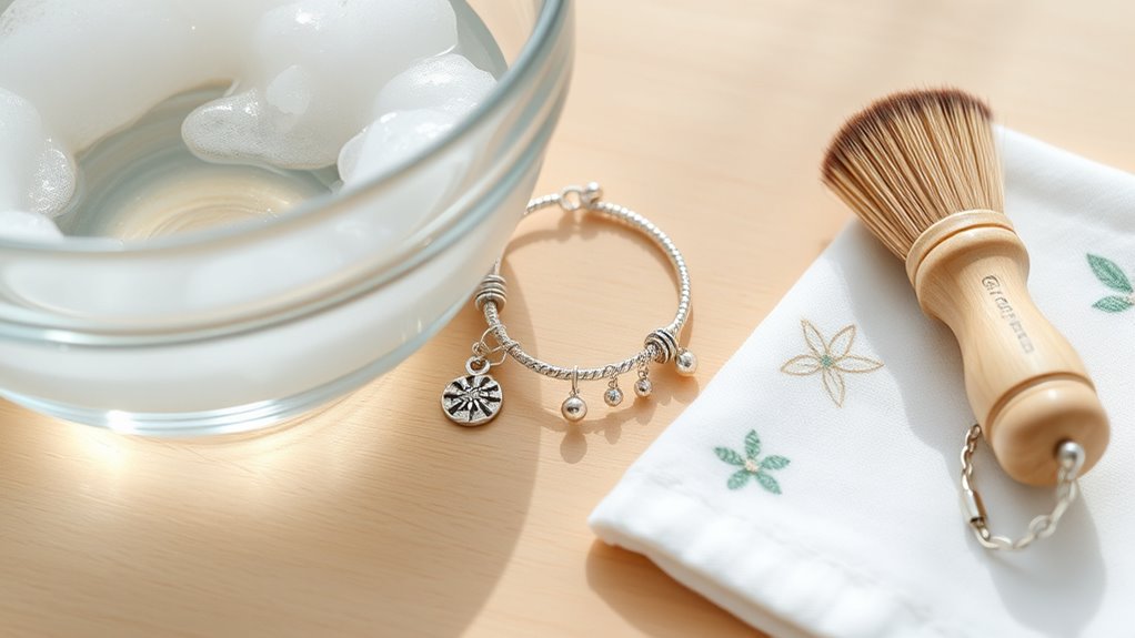 prepare gentle jewelry cleaning solution