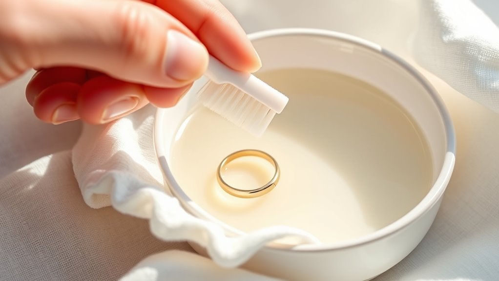 prepare gold jewelry for polishing