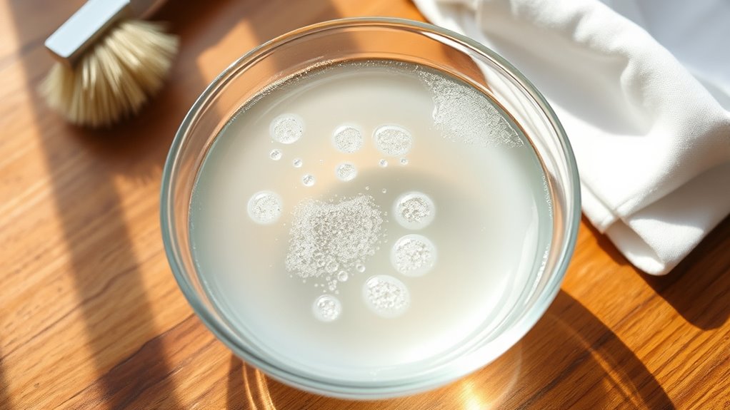 prepare mild soap solution