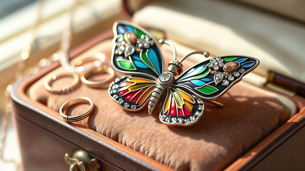 rare vintage celestial brooches