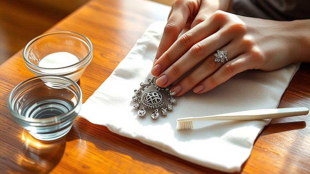 regular gentle cleaning routine