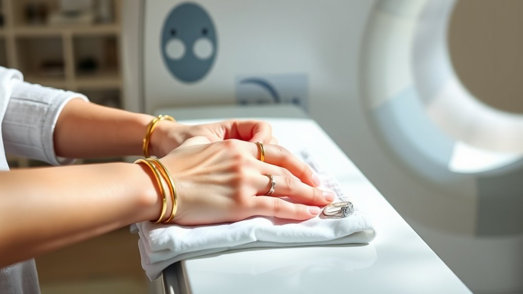 remove jewelry before mammogram