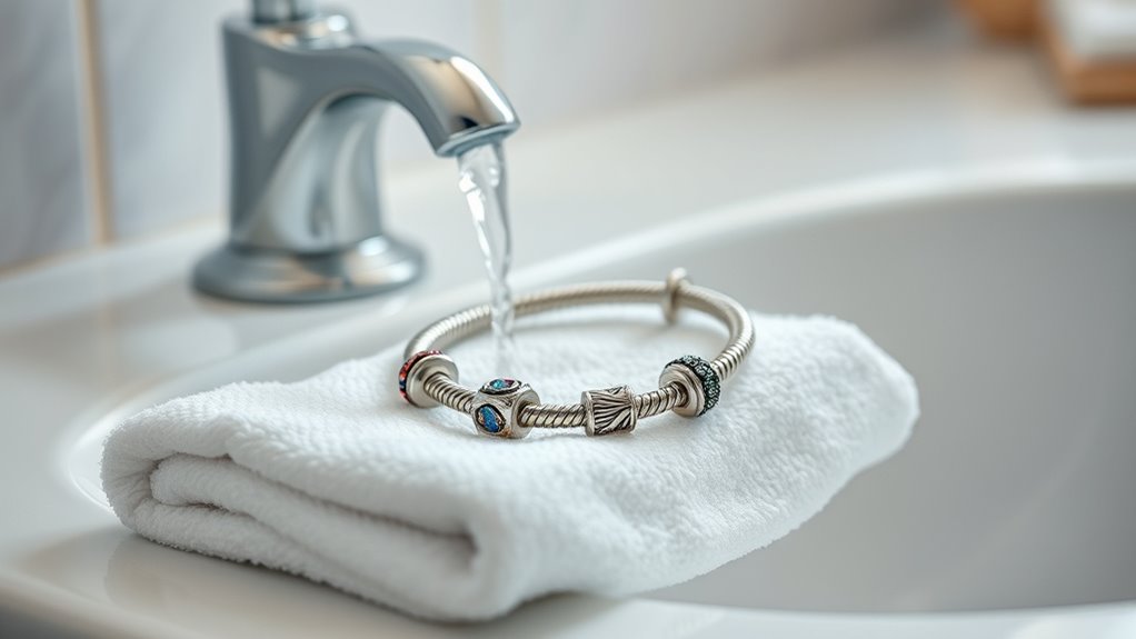 remove jewelry before water