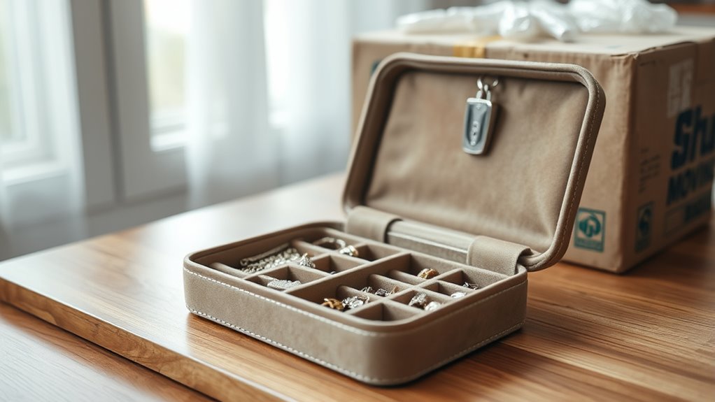 secure jewelry during transit