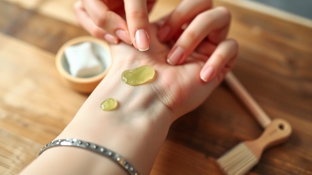 skin preparation for stains