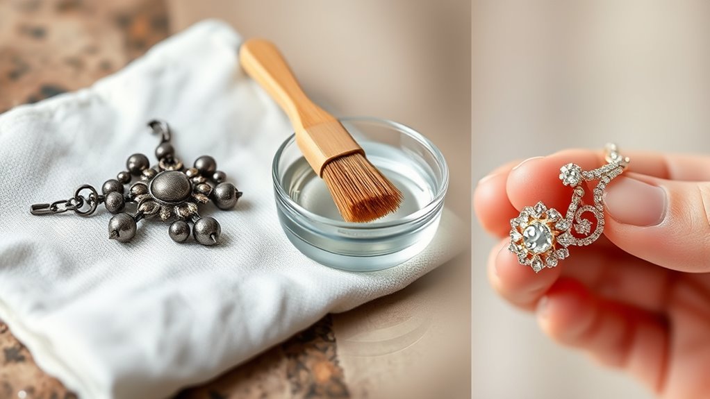 spot tarnish clean carefully