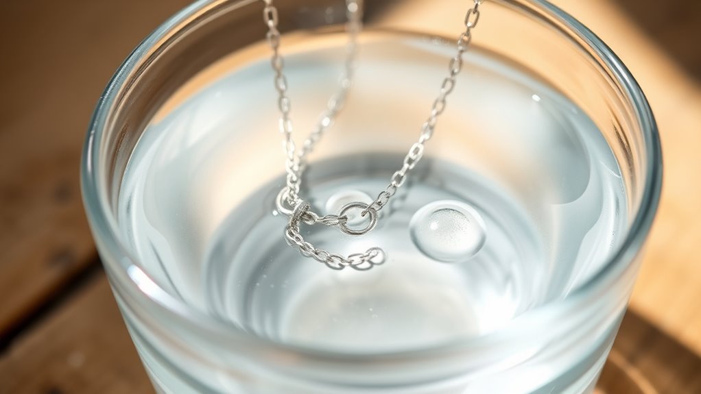 submerge jewelry in foil