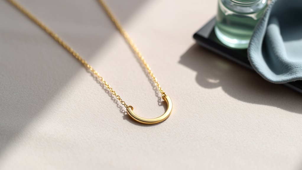 thin gold coating layer