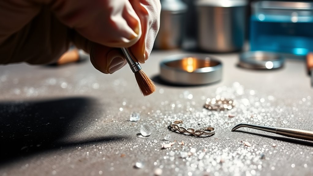 thoroughly clean jewelry parts