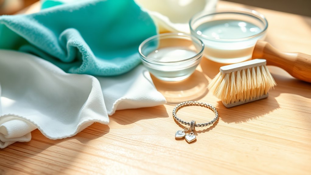 use gentle cleaning supplies