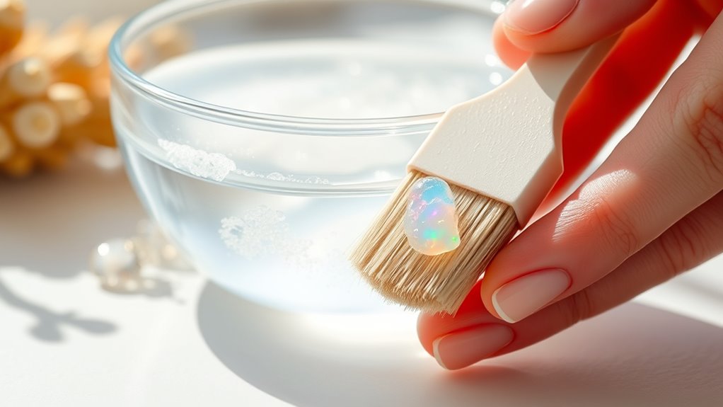 use lukewarm chemical free soap