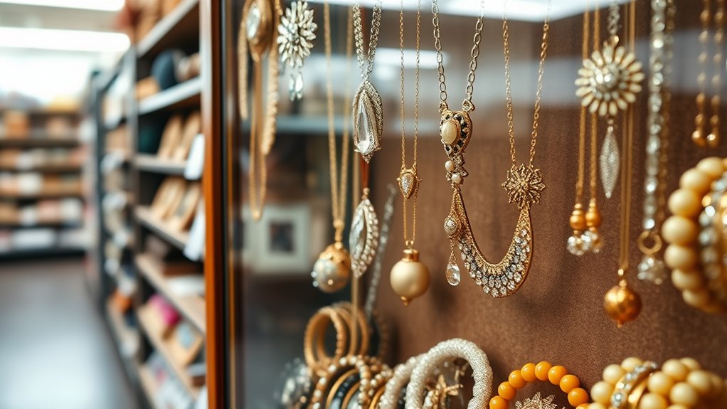 variety of vintage jewelry