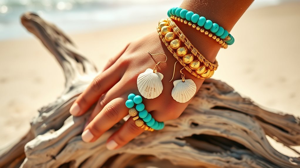vibrant beach inspired statement jewelry